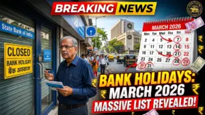 Bank Holidays in March 2026: Full State-Wise List Released by Reserve Bank of India – Check Before Visiting the Bank