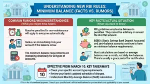 New RBI Minimum Balance Rules for Bank Account Holders Effective March 10